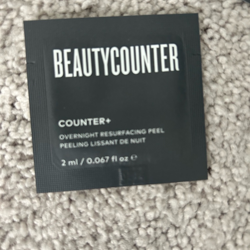 Beautycounter counter + overnight resurfacing peel.     19 packs
